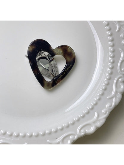 Beau - Stylish Heart Shaped Openwork Hair Clip