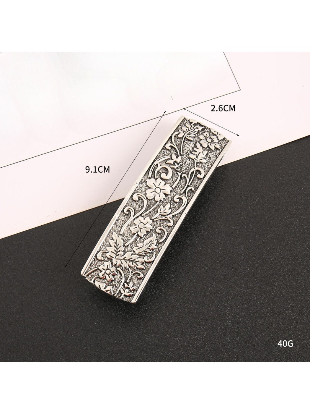 Beau - Sophisticated Rectangular Retro Hair Clip
