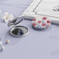 Mirroray Tulip Patterned Round Face Mirror color options including White