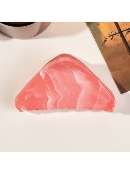 Beau - Marble Pattern Triangular Hair Claw