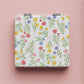 Mirroray - Minimalist Floral Pattern Square Compact Mirror