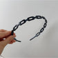 Gifty - Acetate Chain Link Irregular Shape Headband