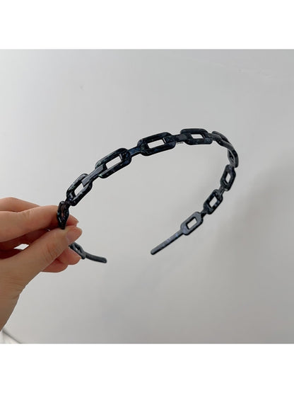 Gifty - Acetate Chain Link Irregular Shape Headband