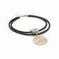 Nozari - Textured Round Retro Style Pendant Necklace