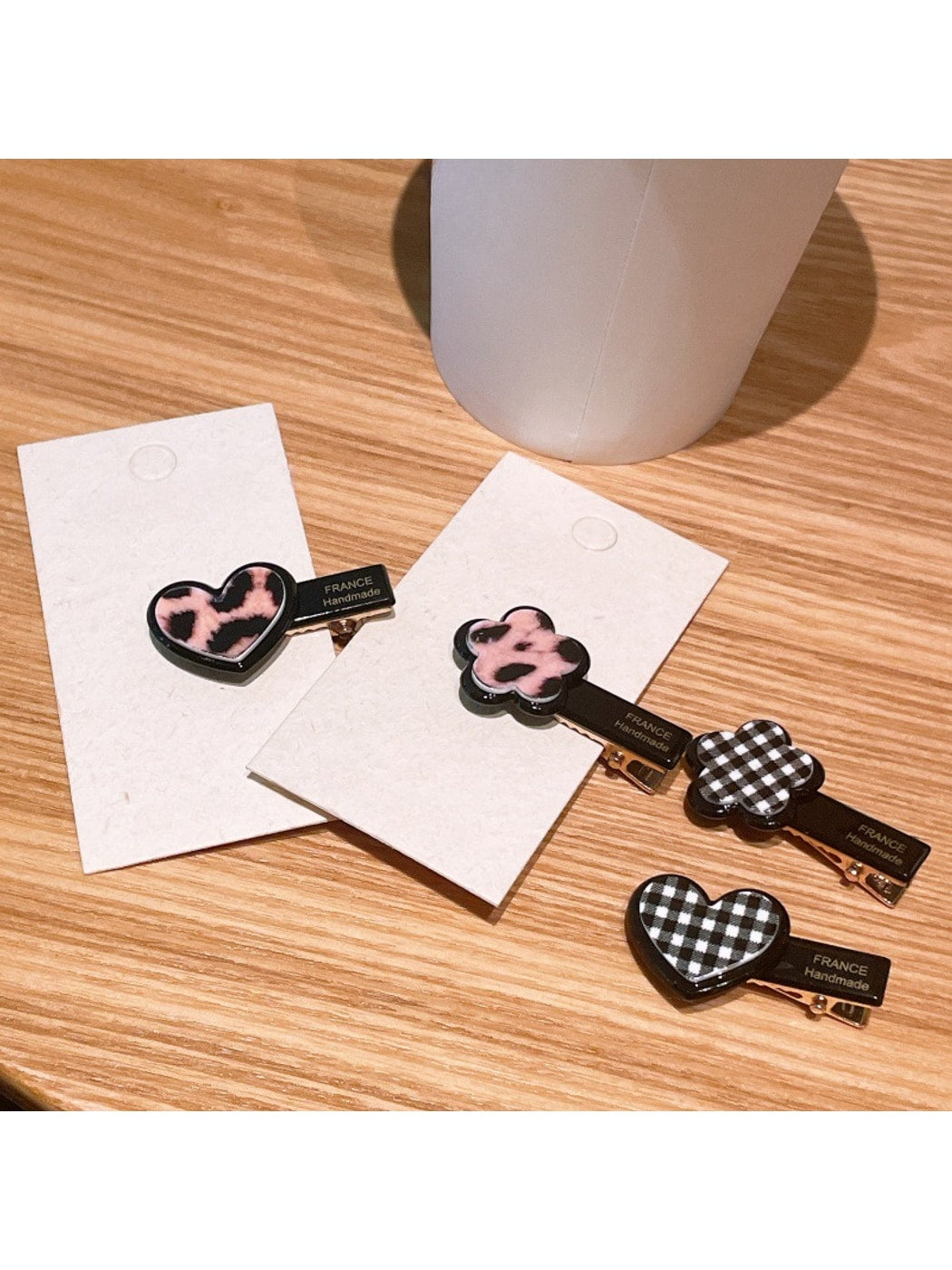 Beau - Leopard Print Oval Duckbill Women's Hair Clip