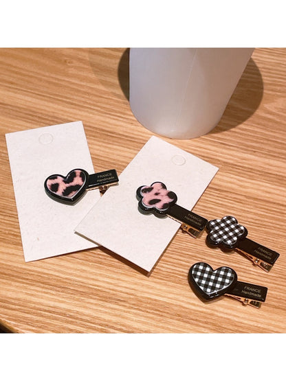Beau - Leopard Print Oval Duckbill Women's Hair Clip