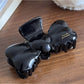 Beau 3D Bow Acetate Hair Claw Clip Vintage showing bow detail and stripe detail