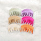 Beau - Wave Design Plastic Large Tooth Claw Clip