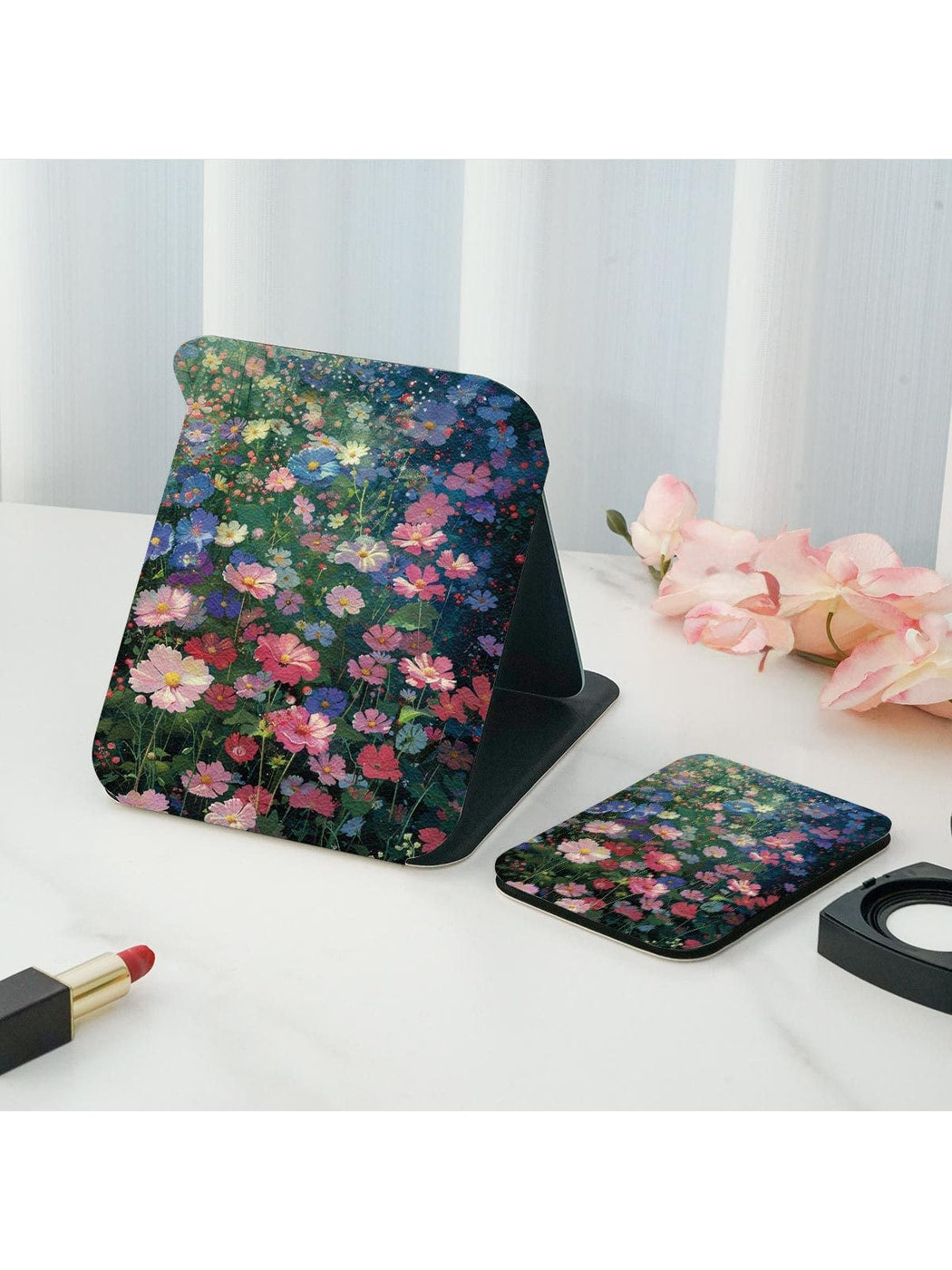 Mirroray - Double-Sided Printed Table Folding Mirror