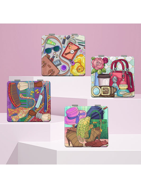Mirroray - Cartoon Style Foldable Makeup Mirror