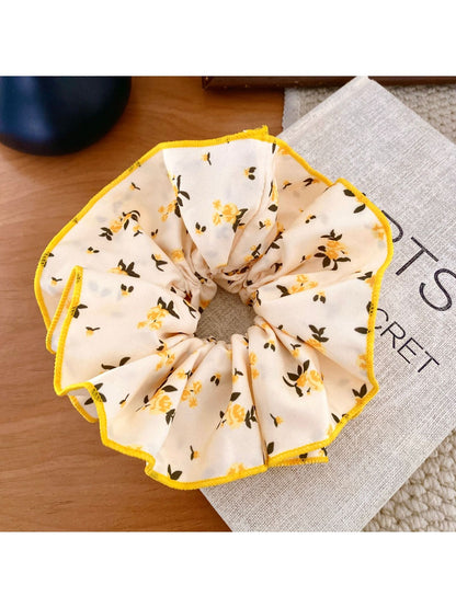 Gifty - Floral Print Double Layer Scrunchie Sweet