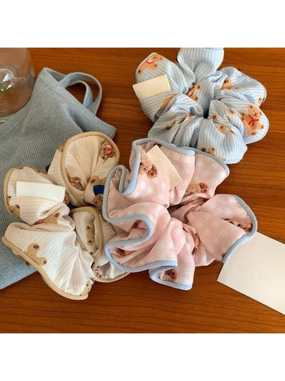 Gifty - Cute Bear Print Scrunchie