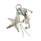 Keypus - Textured Starfish Heart Pendant Bag Charm