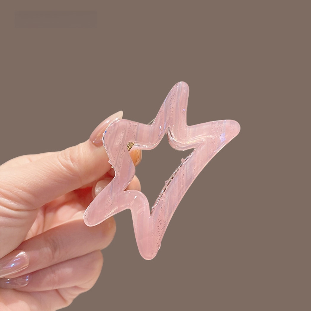 Beau - PVC Alloy Star Shape Claw Hair Clip