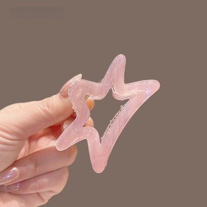Beau - PVC Alloy Star Shape Claw Hair Clip