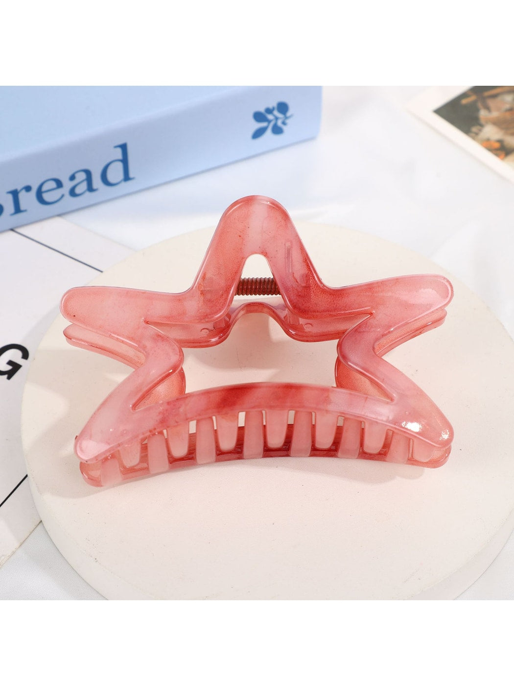 Beau - Iridescent Translucent Star Shape Claw Clip