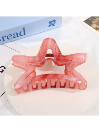 Beau - Iridescent Translucent Star Shape Claw Clip