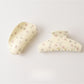 Beau - Women's Bow Print PVC Hair Claw Clip