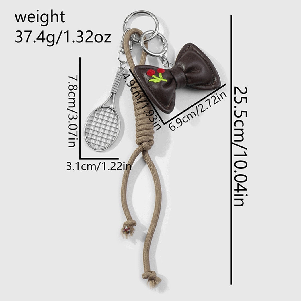 Keypus - Sweet Cherry Accent Bow Keychain