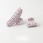 Beau - Elegant Bow Print PVC Decorative Claw Clip