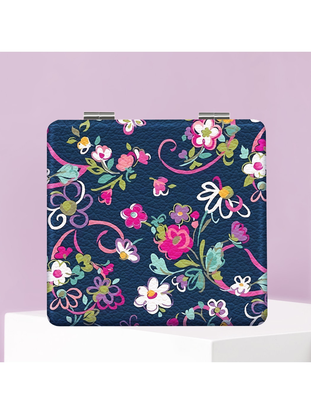 Mirroray - Floral Pattern Portable Folding Makeup Mirror