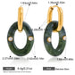 Earedge - Vintage Ombré Hoop Drop Earrings