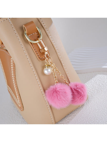 Keypus - Double furball pendant keychain