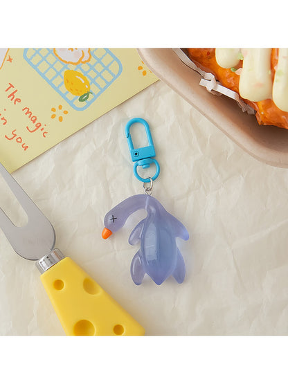 Keypus - Cute Solid Color Roast Duck Shaped Keychain