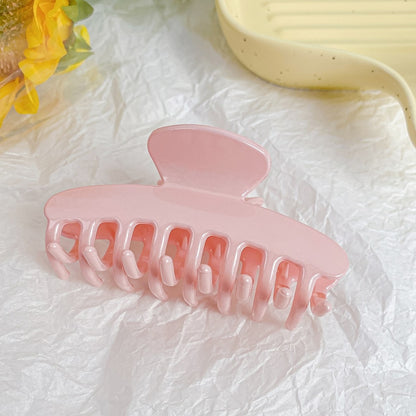 Beau - Geometric Plastic Line Detail Claw Hair Clip