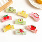 Beau - Square Fruit Print Hair Claw Clip
