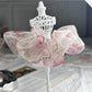 Gifty - Rose Organza Floral Puff Scrunchie