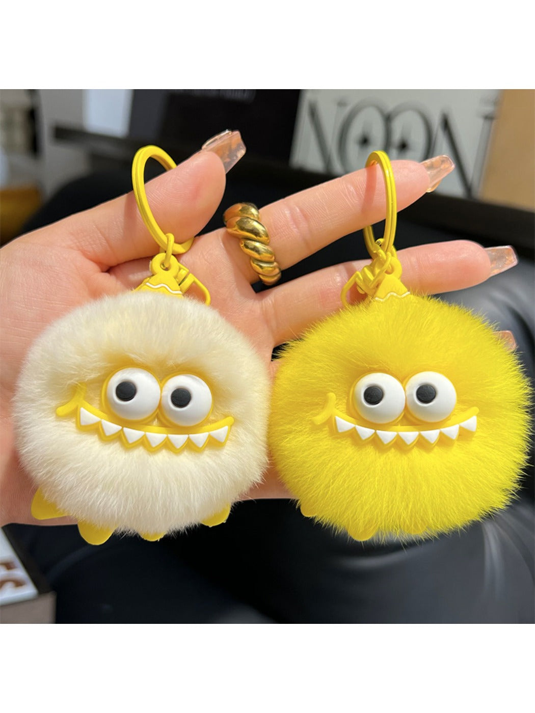 Keypus - Small Coal Ball Doll Keychain