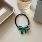 Gifty - Sleek Color Blocked Bow Hair Tie