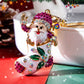 Keypus - Cartoon Santa Claus Stocking Christmas Keychain