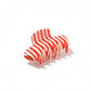 Beau - Checkered and Striped Acetate Claw Hair Clip