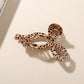 Beau - Retro Leopard Pattern Bow Form Claw Clip