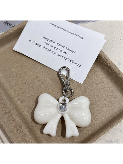 Keypus - Glossy Bow Acrylic Bag Charm Keychain