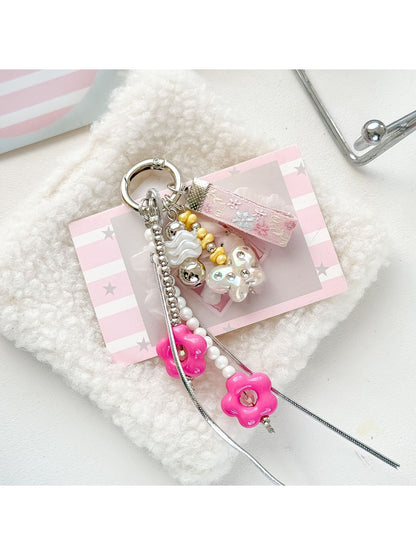 Keypus - Beaded Flower Design Keychain