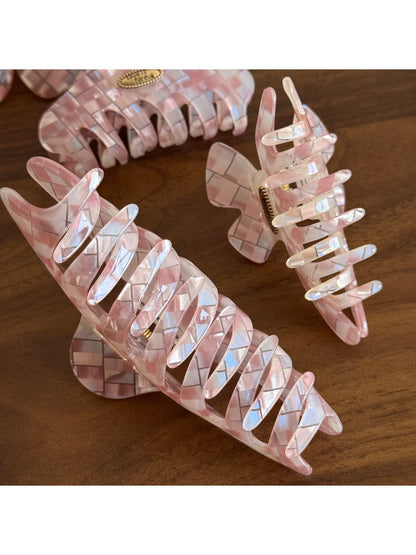 Beau - Iridescent Check Hair Clip