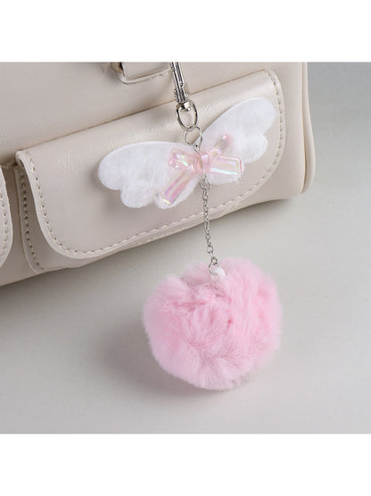 Keypus - Y2K Angel Wings Bow Heart Bag Charm Keychain