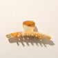 Beau - Glossy Marbled Wide Arc Hair Claw Clip