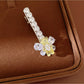 Beau - Butterfly Detail Bear Accent Duckbill Hair Clip