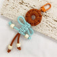 Keypus - Beaded Fringe Flower Keychain