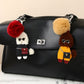 Keypus - PU Plush Cartoon Animal Pom Pom Keychain