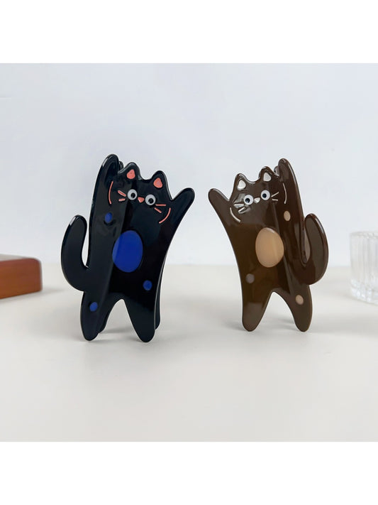 Beau - Carnival Cat Shaped Acetate Hair Clip