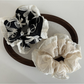 Gifty - Lace Trim Bow Detail Polyester Scrunchie