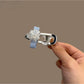 Beau - Rhinestone Bow Geometric Alloy Hair Clip