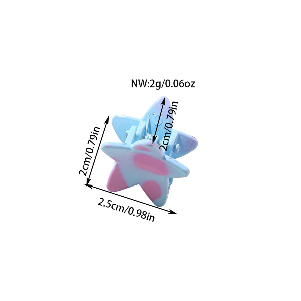 Beau - Sweet Star Shape Glossy Side Styling Claw Clip
