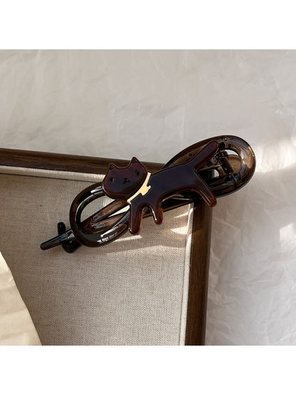 Beau - Cute Cat-shaped Acetate Hairpin