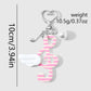 Keypus - Striped Music Note Charm Keychain